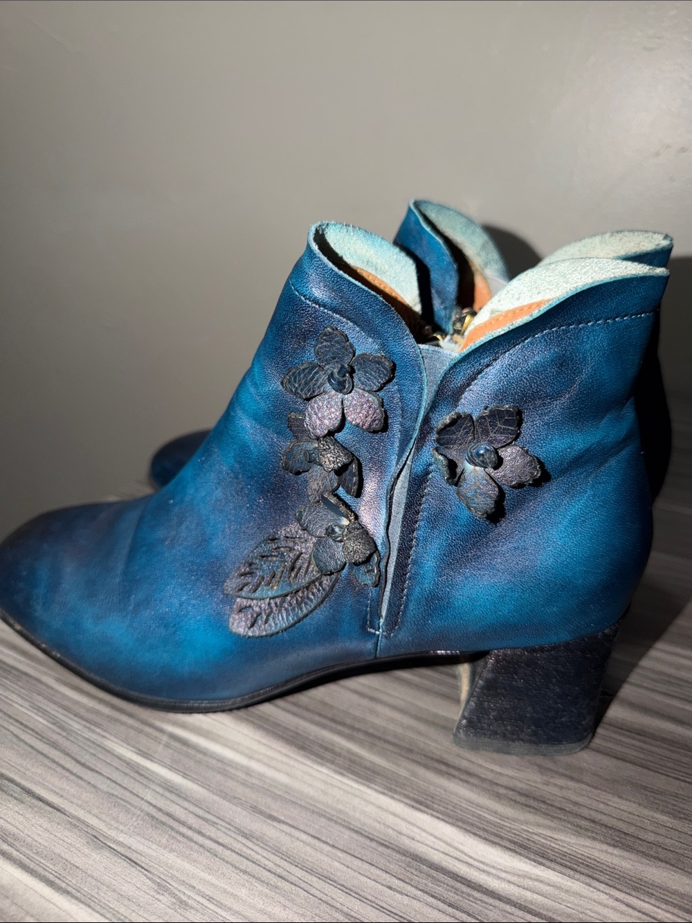 L'Artiste by Spring Step
Floral Blue Ankle Boots, Sz 41 (9.5-10)